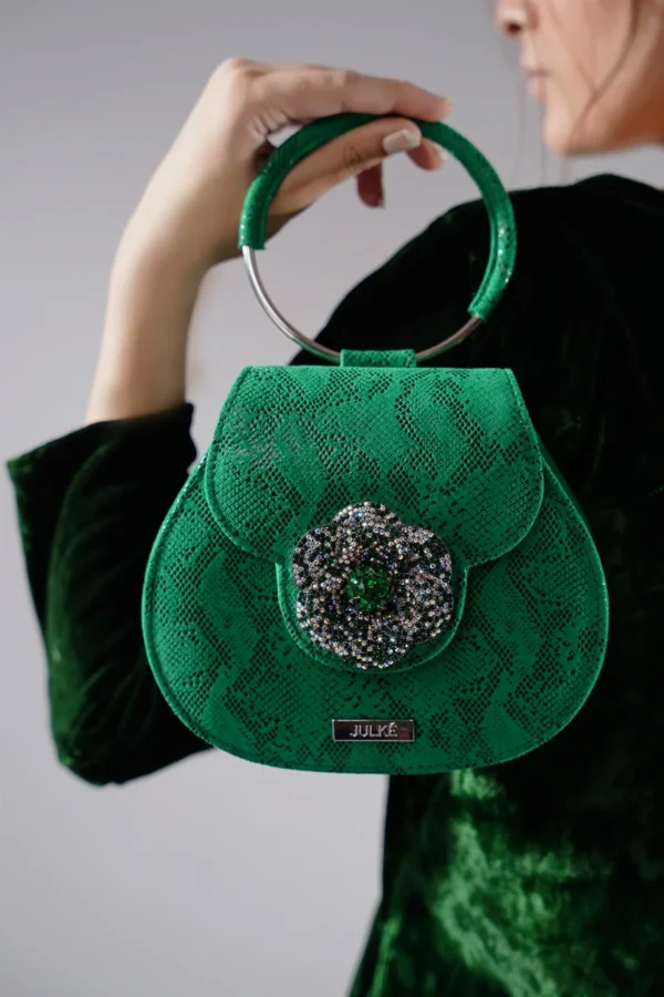 Ritz-women-leather-bag-green-snake-print-fashion-view-selextivsell