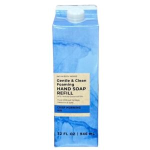 Bath & Body Works Crisp Morning Air Refill Gentle & Clean Foaming Hand Soap, 32 fl. oz. (Crisp Morning Air)