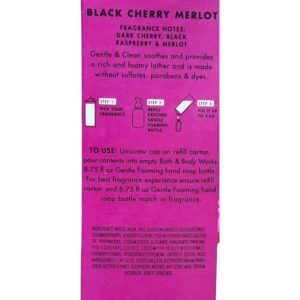 Bath & Body Works Black Cherry Merlot Refill Gentle & Clean Foaming Hand Soap, 32 fl. oz. (Black Cherry Merlot)