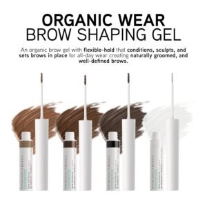 Physicians Formula Organic Wear All Natural Eyebrow Brow Gel Soft Black | Dermatologist Tested, Clinicially Tested